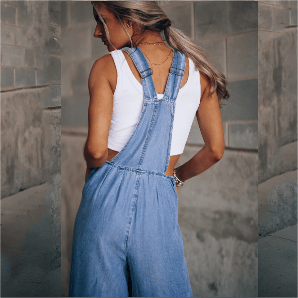 Mirla | Dam Denim-Overall med Vid Ben Design-Eva Jonsson