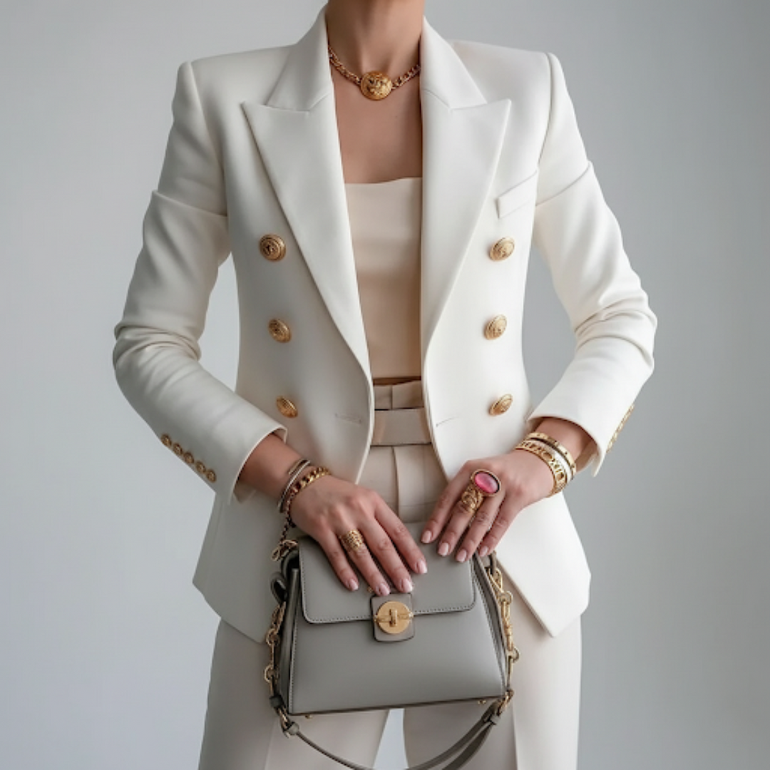 Mirla | Dam Dubbelknäppt Blazer-Eva Jonsson