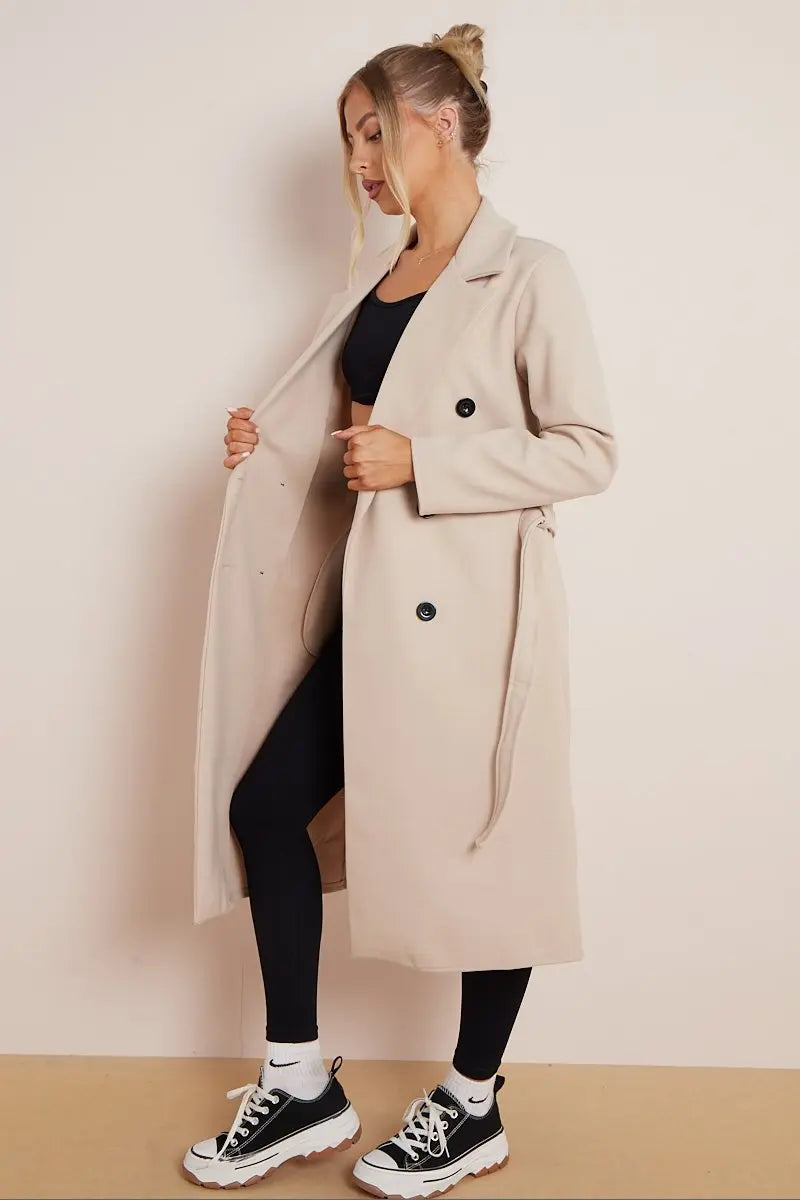 Mirla | Dam Dubbelknäppt Kappmantel-Eva Jonsson
