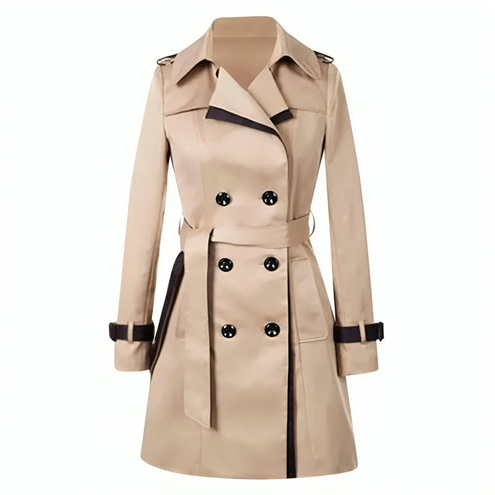 Mirla | Dam Dubbelknäppt Trenchcoat-Eva Jonsson