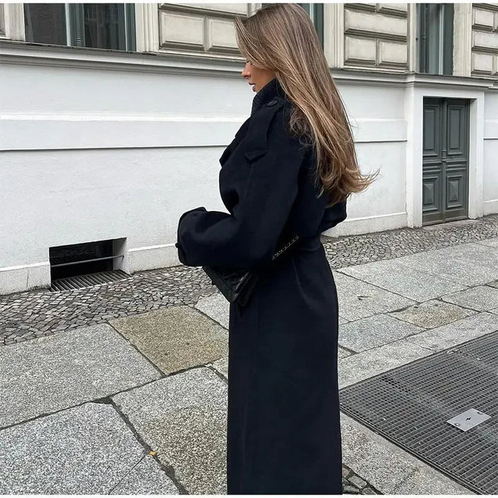 Mirla | Dam Dubbelknäppt Trenchcoat-Eva Jonsson