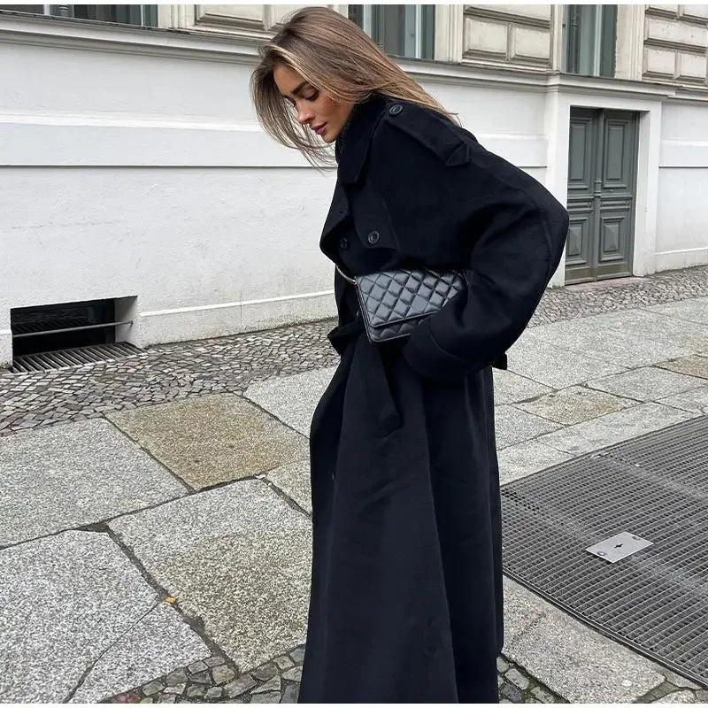 Mirla | Dam Dubbelknäppt Trenchcoat-Eva Jonsson