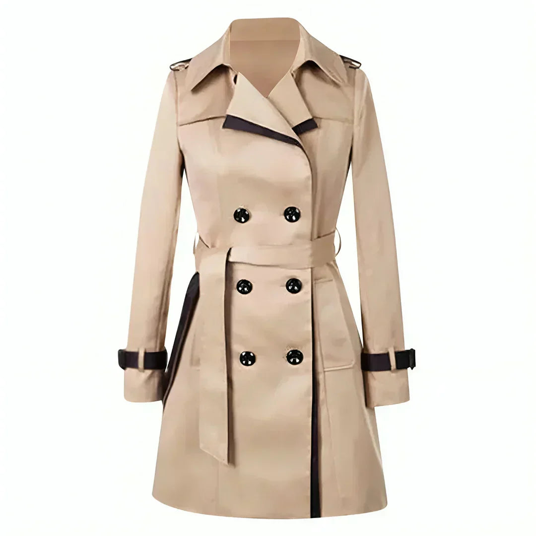 Mirla | Dam Dubbelknäppt Trenchcoat-Eva Jonsson