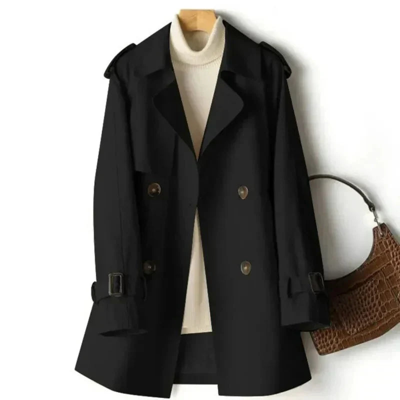 Mirla | Dam Dubbelknäppt Trenchcoat-Eva Jonsson