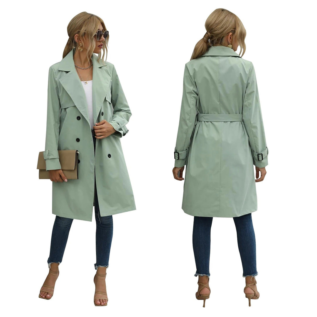 Mirla | Dam Dubbelknäppt Trenchcoat-Eva Jonsson