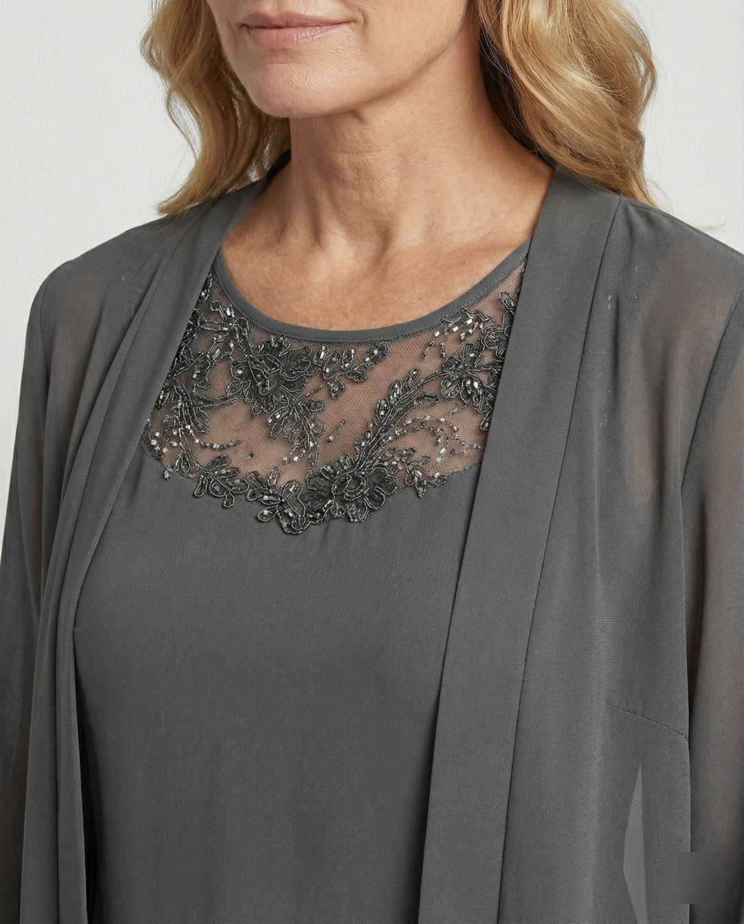 Mirla - Dam Elegant Tre Delars Set, Stiligt & Harmoniskt Kombinerat-Eva Jonsson