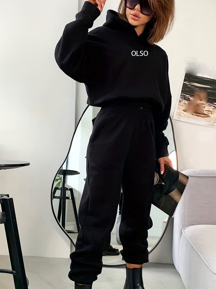 Mirla | Dam Fritid Hoodie och Joggingbyxor-Eva Jonsson