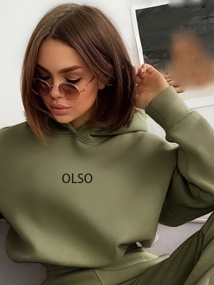 Mirla | Dam Fritid Hoodie och Joggingbyxor-Eva Jonsson