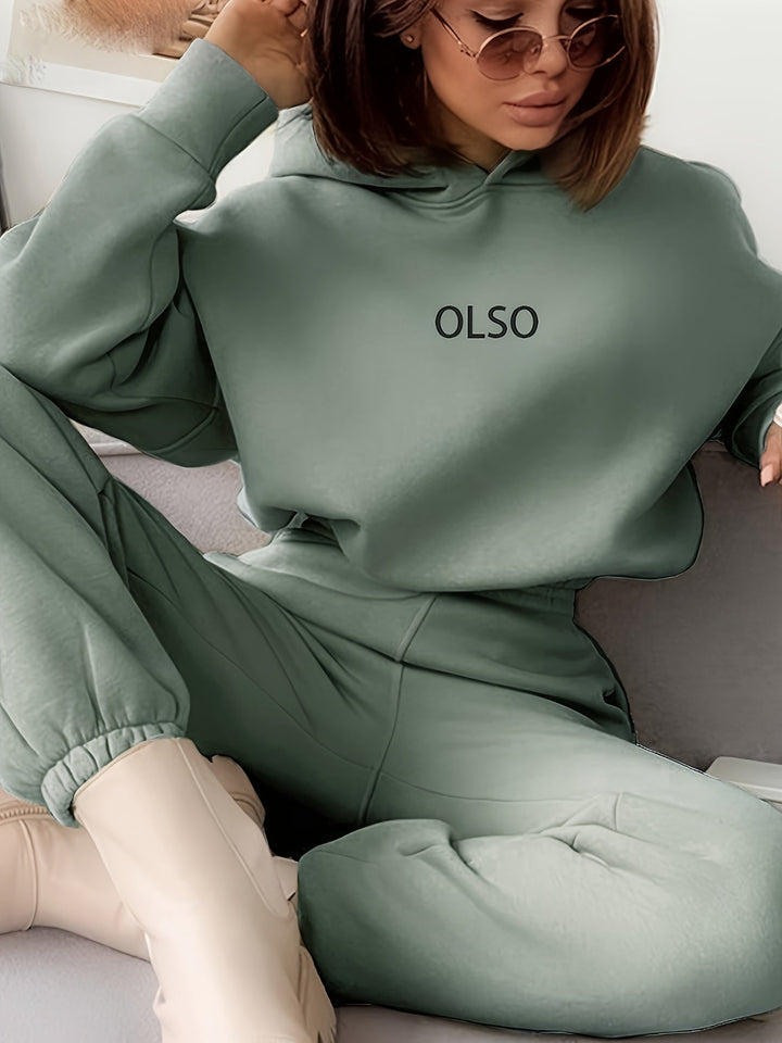 Mirla | Dam Fritid Hoodie och Joggingbyxor-Eva Jonsson