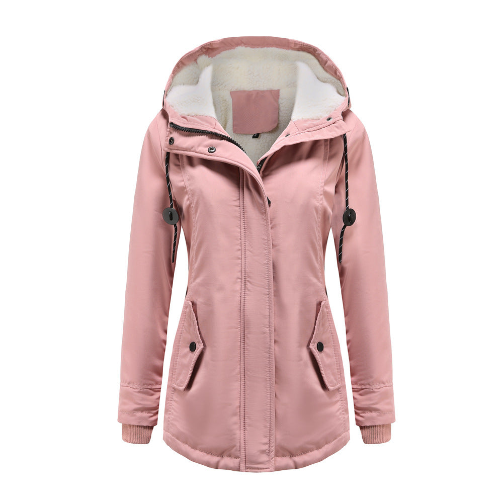 Mirla | Dam Hooded Fleece Fodrad Vinterjacka-Eva Jonsson