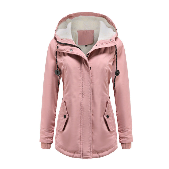 Mirla | Dam Hooded Fleece Fodrad Vinterjacka-Eva Jonsson