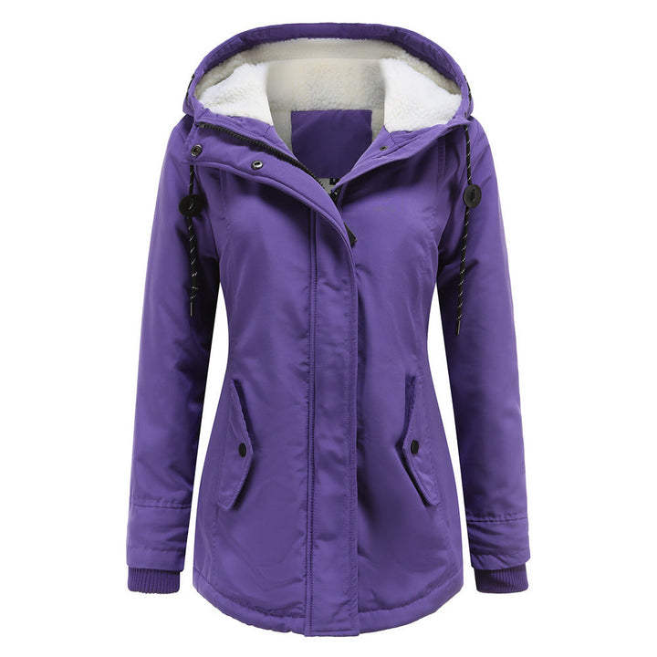Mirla | Dam Hooded Fleece Fodrad Vinterjacka-Eva Jonsson