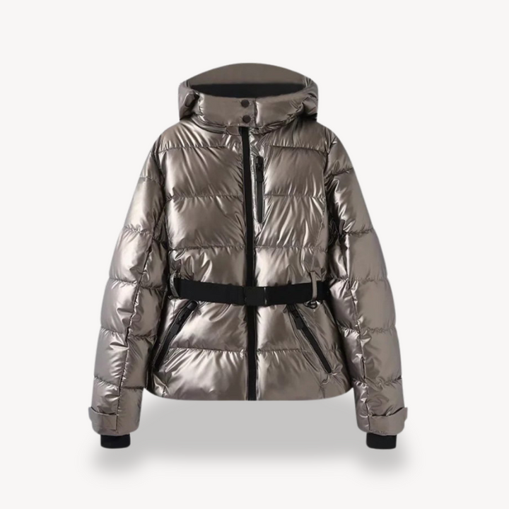 Mirla | Dam Hooded Midjacka med Bältesfickor-Eva Jonsson