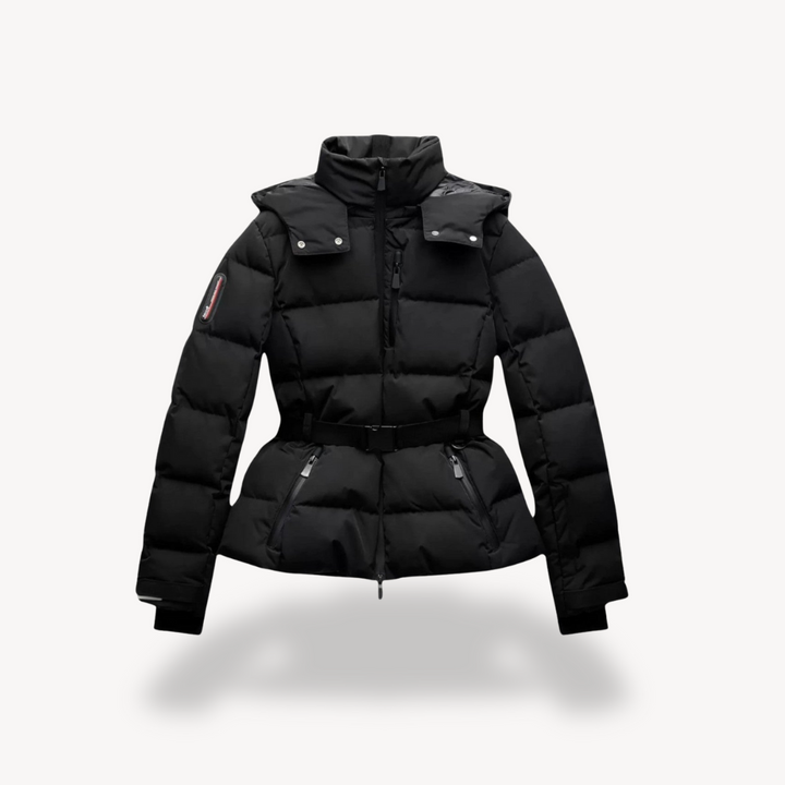 Mirla | Dam Hooded Midjacka med Bältesfickor-Eva Jonsson