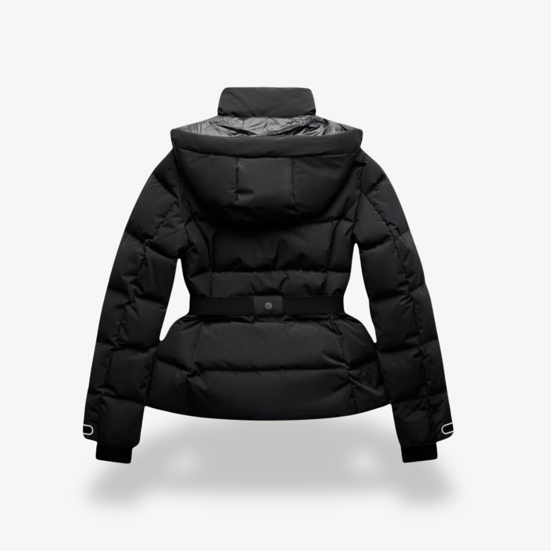 Mirla | Dam Hooded Midjacka med Bältesfickor-Eva Jonsson