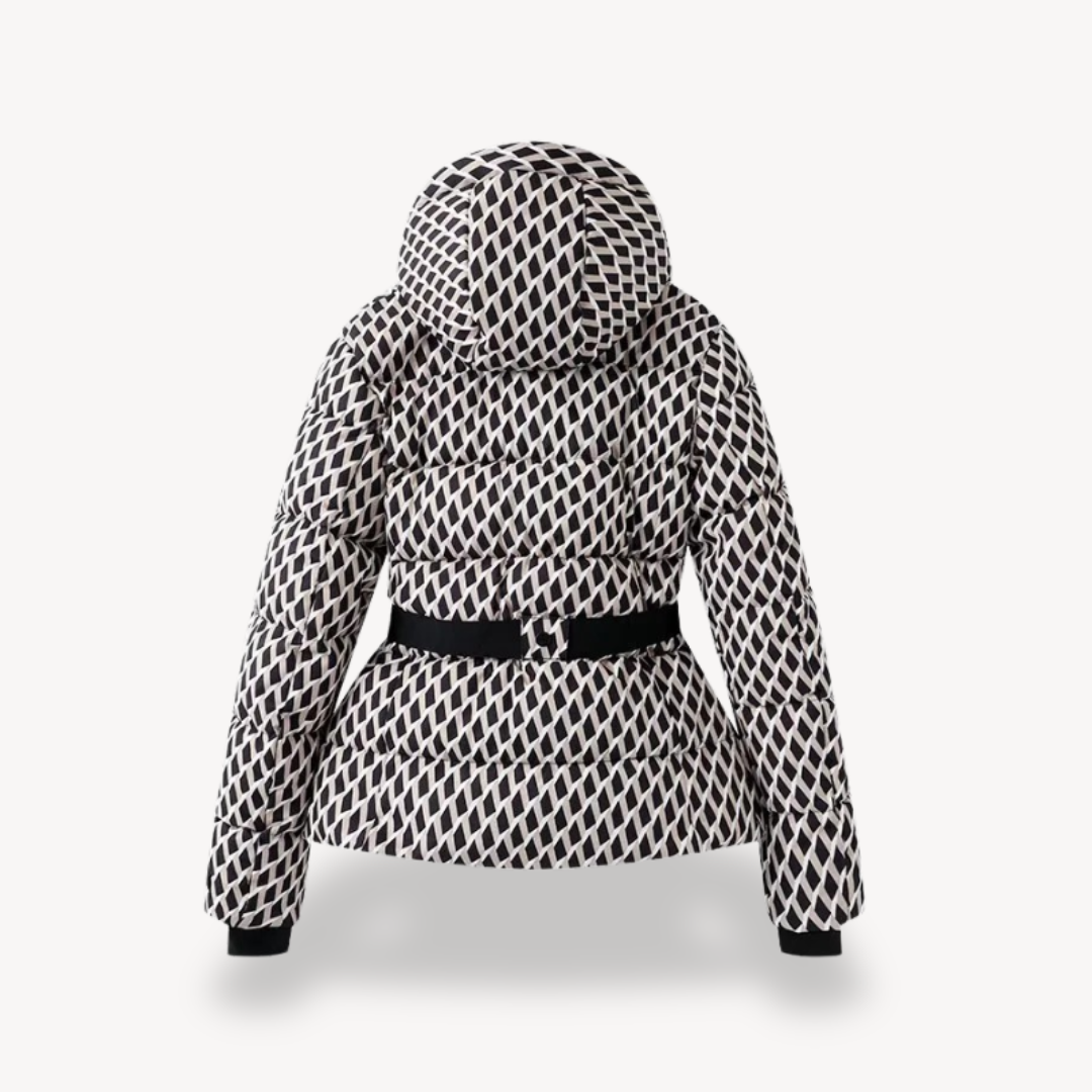 Mirla | Dam Hooded Midjacka med Bältesfickor-Eva Jonsson