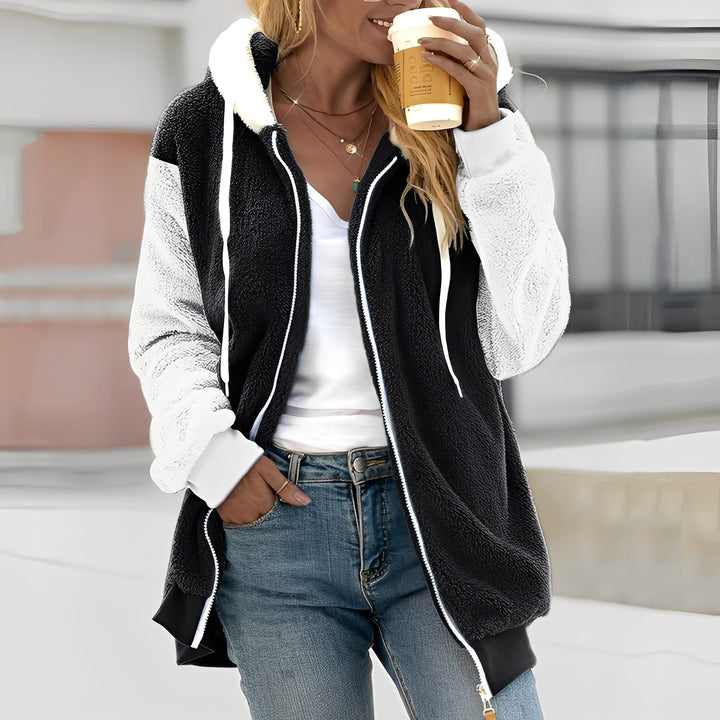 Mirla | Dam Hoodie Fleecejacka för Välbefinnande-Eva Jonsson