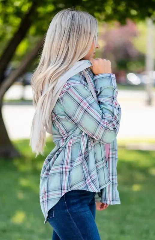 Mirla | Dam Hoodie Knapp-Ned Fritids T-shirt Jacka-Eva Jonsson