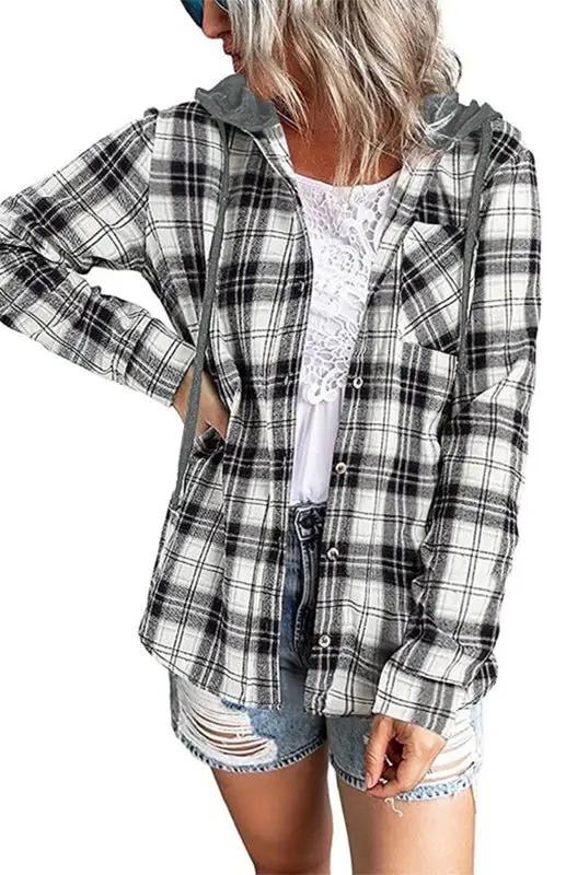 Mirla | Dam Hoodie Knapp-Ned Fritids T-shirt Jacka-Eva Jonsson