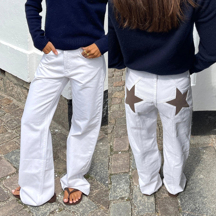Mirla | Dam Jeans med Stjärnmönster-Eva Jonsson