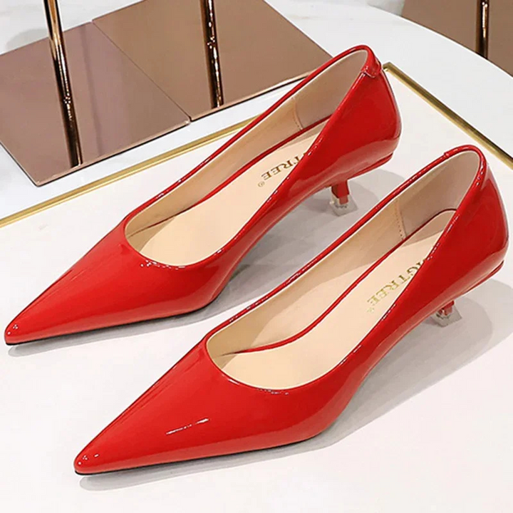 Mirla | Dam Kitten Heels Svart-Eva Jonsson