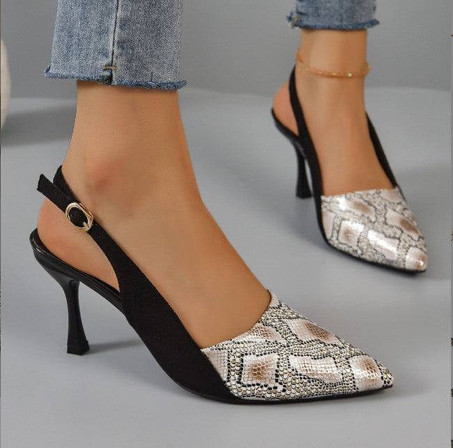 Mirla | Dam Kitten Heels Svart-Eva Jonsson