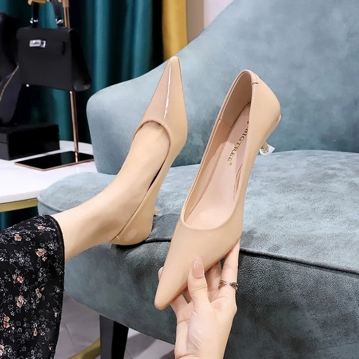 Mirla | Dam Kitten Heels Svart-Eva Jonsson