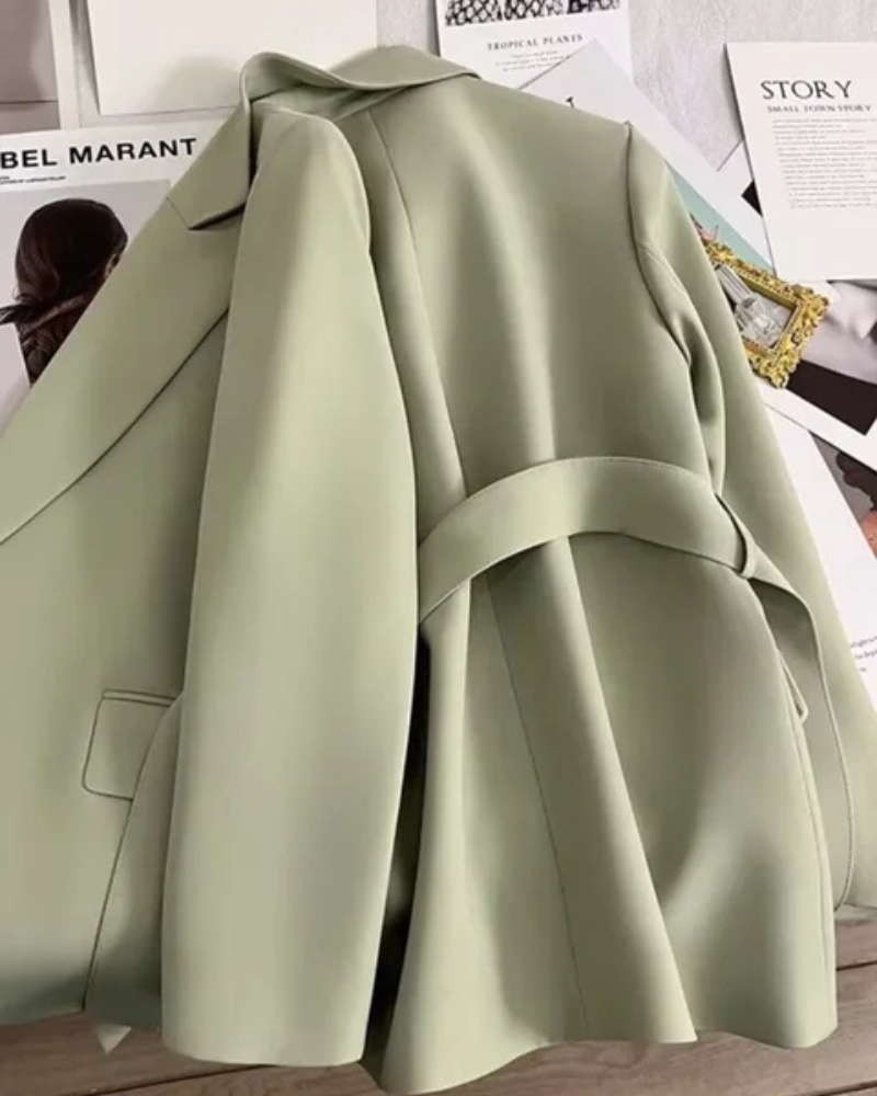Mirla | Dam Klassisk Trenchcoat Svart Jacka-Eva Jonsson