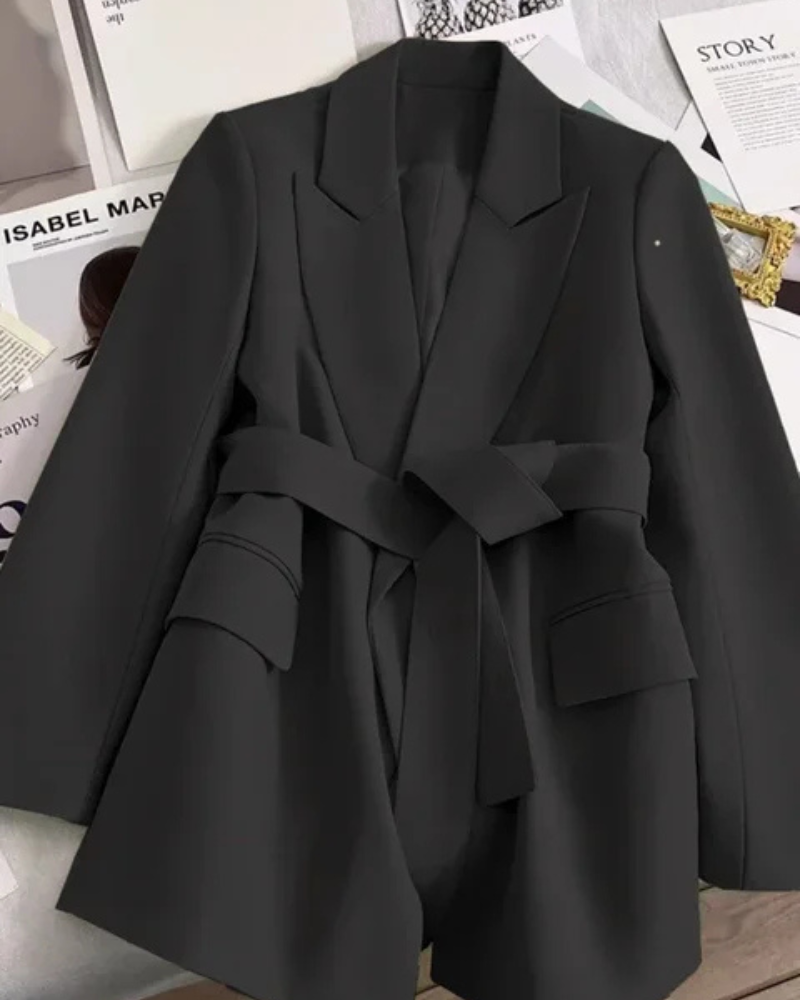 Mirla | Dam Klassisk Trenchcoat Svart Jacka-Eva Jonsson
