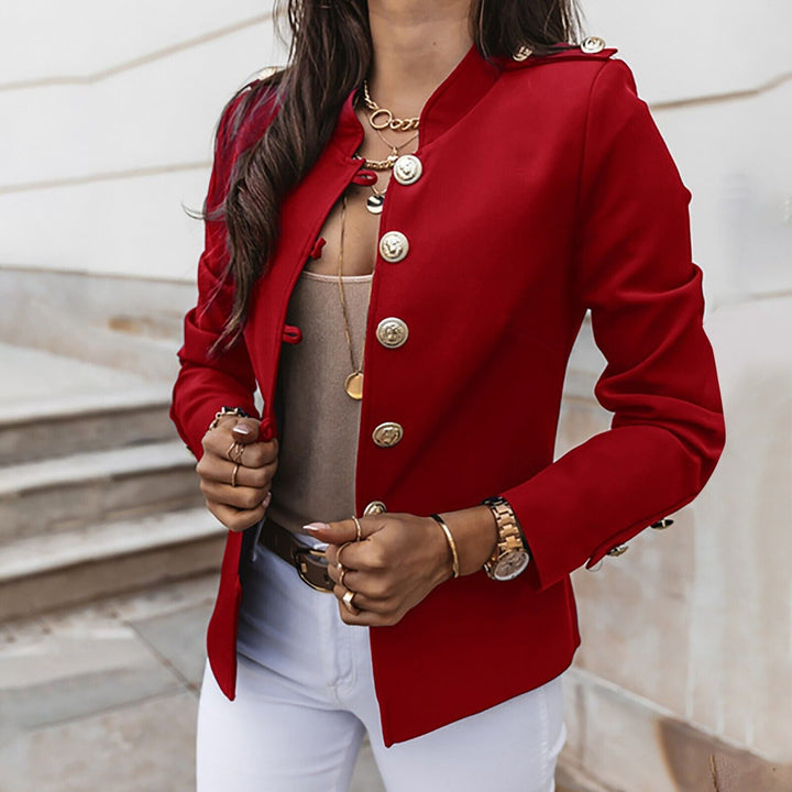 Mirla | Dam Knapp-Front Militärstil Jacka-Eva Jonsson