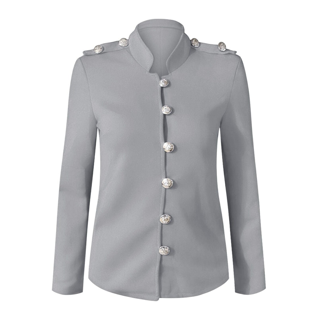 Mirla | Dam Knapp-Front Militärstil Jacka-Eva Jonsson