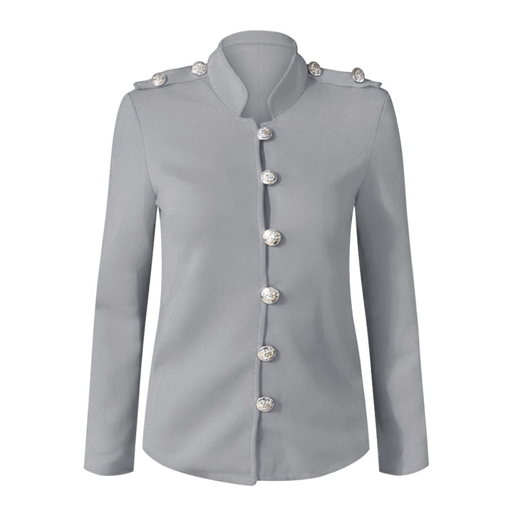 Mirla | Dam Knapp-Front Militärstil Jacka-Eva Jonsson