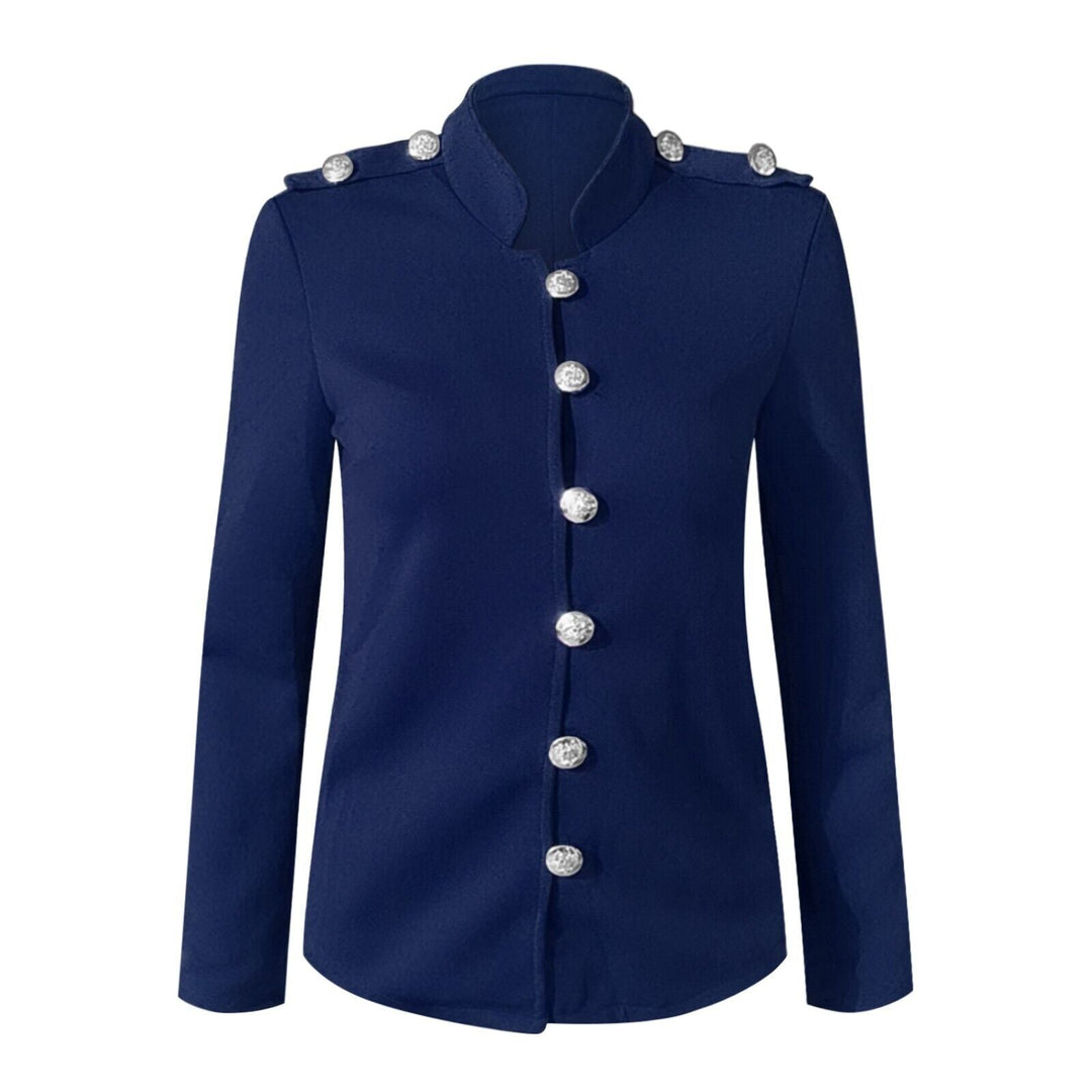Mirla | Dam Knapp-Front Militärstil Jacka-Eva Jonsson