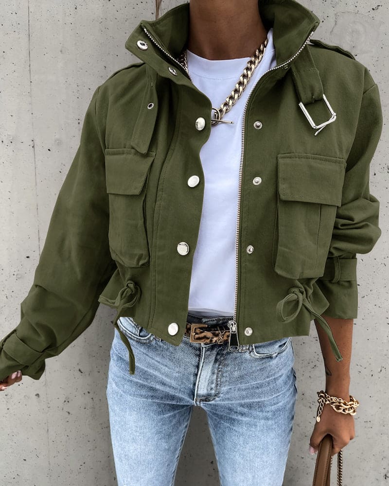 Mirla | Dam Kort Button-Down Utility-Jacka-Eva Jonsson