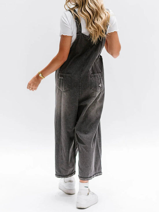Mirla | Dam Loose Denim Overall Bekväm & Stilren-Eva Jonsson
