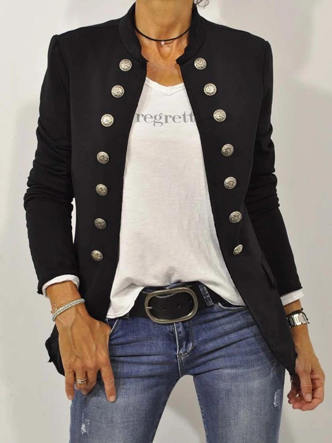 Mirla | Dam Militärstil Blazer-Eva Jonsson