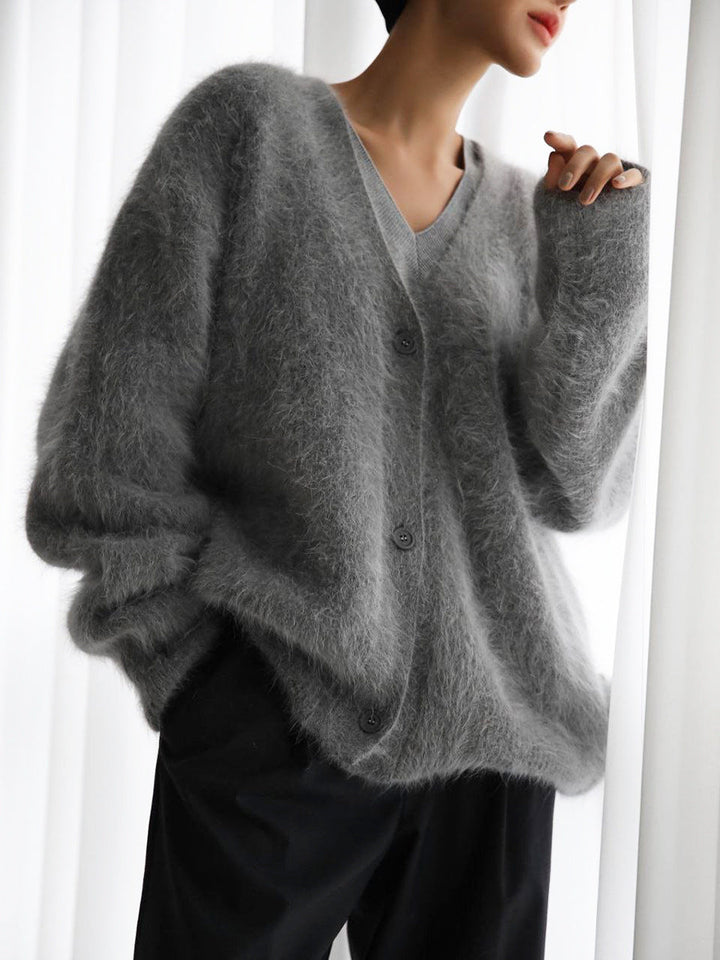 Mirla | Dam Off-Shoulder Stickad Kofta-Eva Jonsson