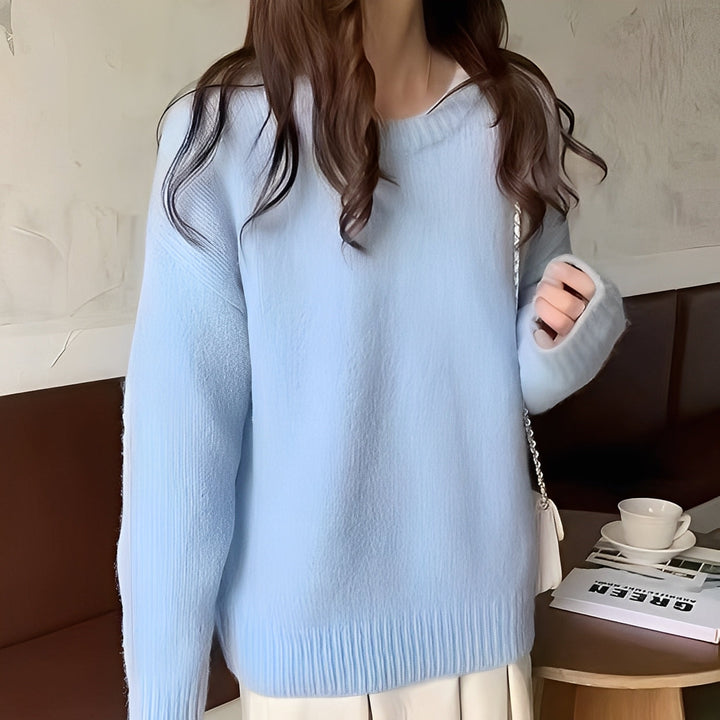 Mirla | Dam Oversize-Tröja med Enkel Look-Eva Jonsson