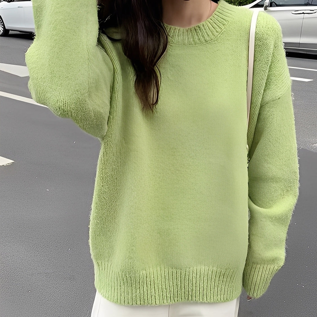 Mirla | Dam Oversize-Tröja med Enkel Look-Eva Jonsson
