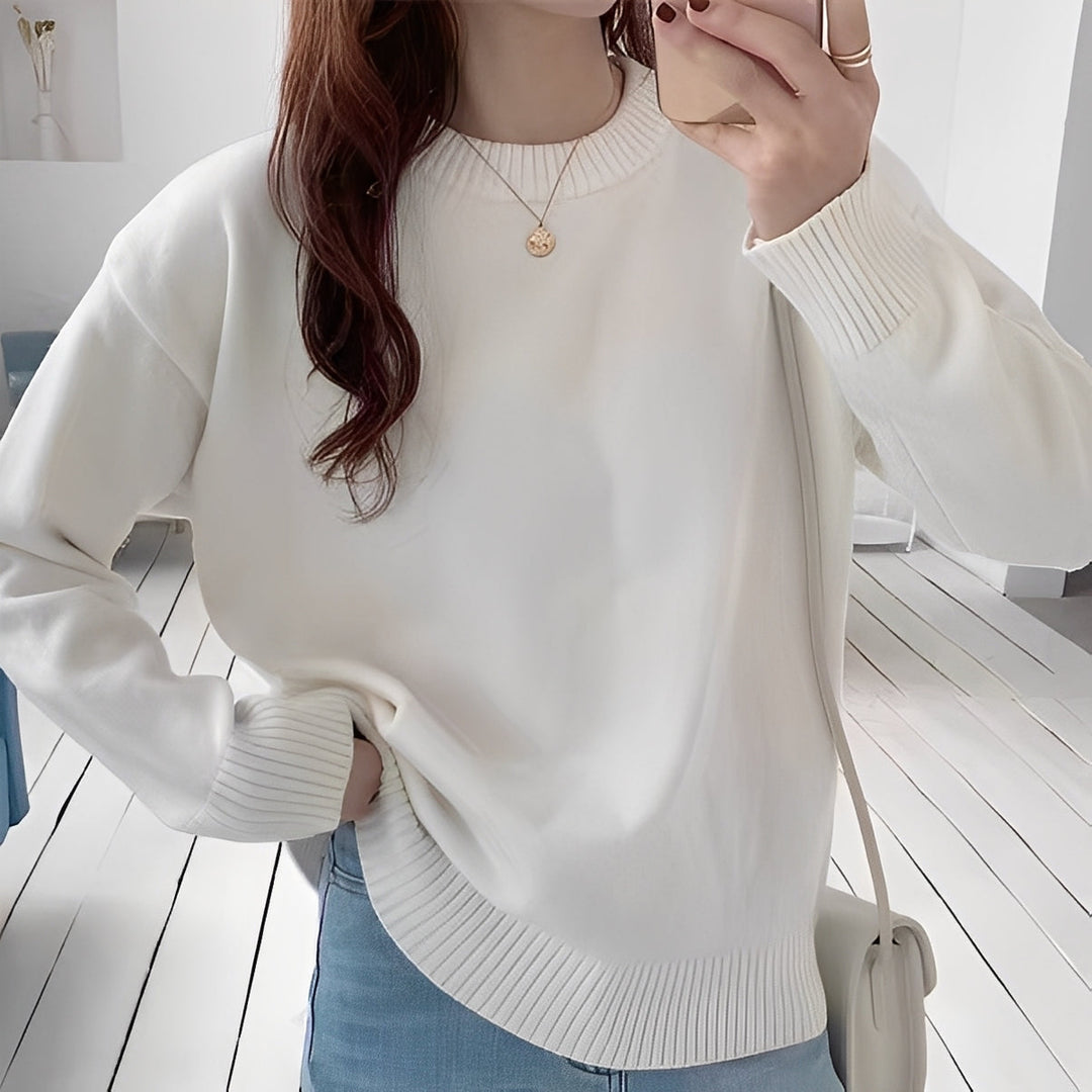 Mirla | Dam Oversize-Tröja med Enkel Look-Eva Jonsson