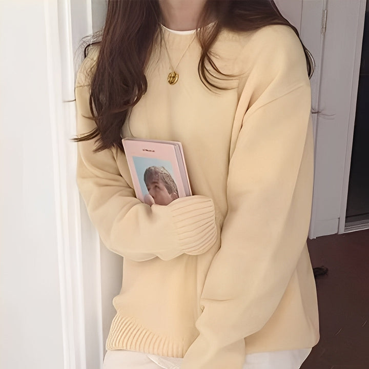 Mirla | Dam Oversize-Tröja med Enkel Look-Eva Jonsson