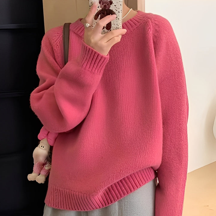 Mirla | Dam Oversize-Tröja med Enkel Look-Eva Jonsson