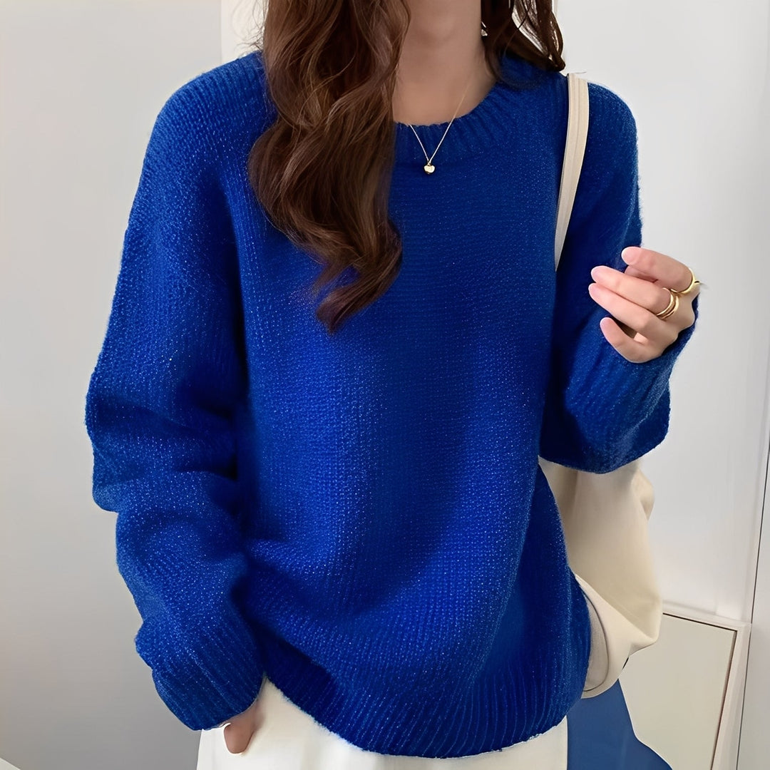 Mirla | Dam Oversize-Tröja med Enkel Look-Eva Jonsson