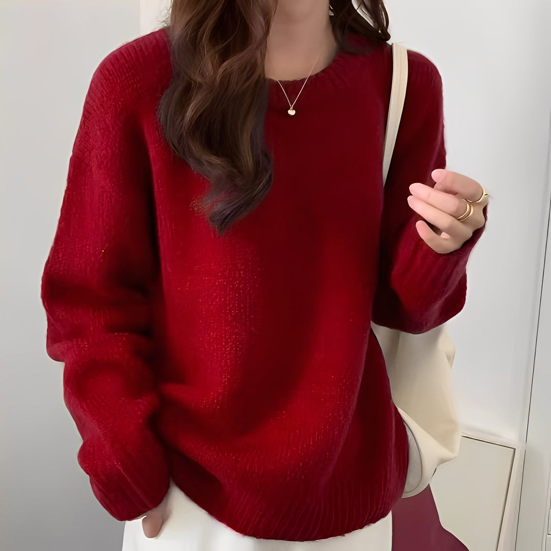 Mirla | Dam Oversize-Tröja med Enkel Look-Eva Jonsson