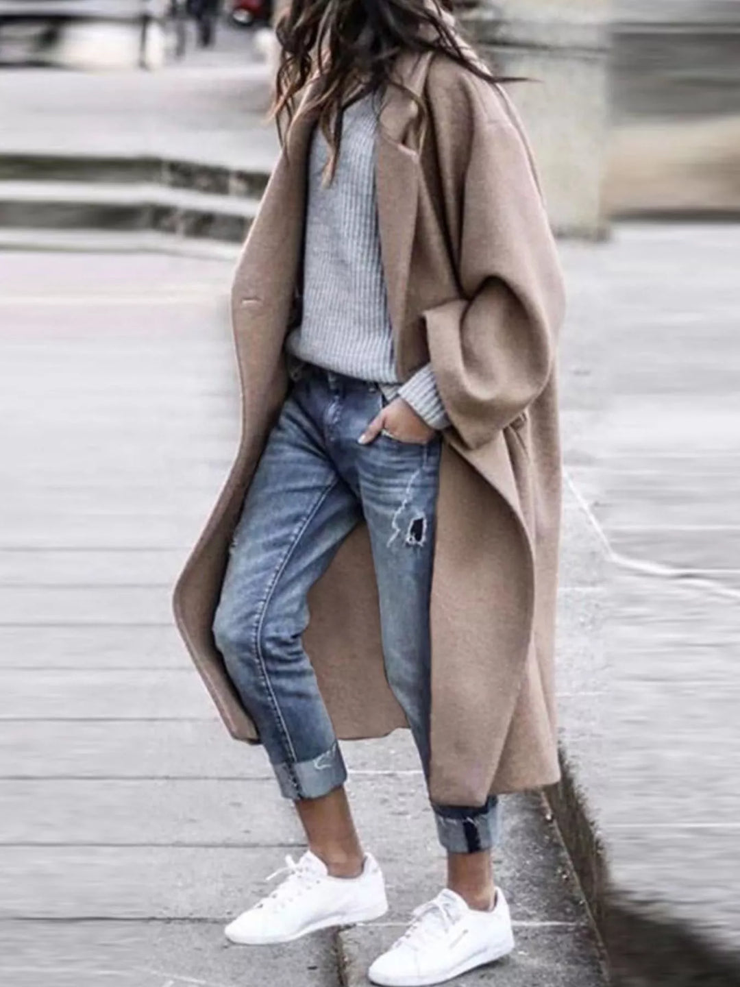 Mirla | Dam Oversized Lång Vinterkappa-Eva Jonsson