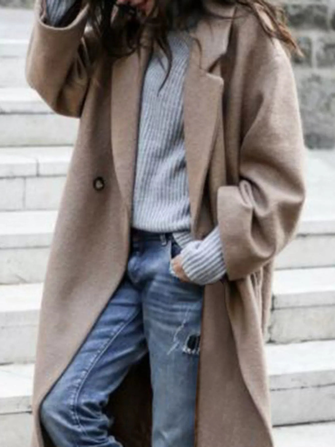 Mirla | Dam Oversized Lång Vinterkappa-Eva Jonsson