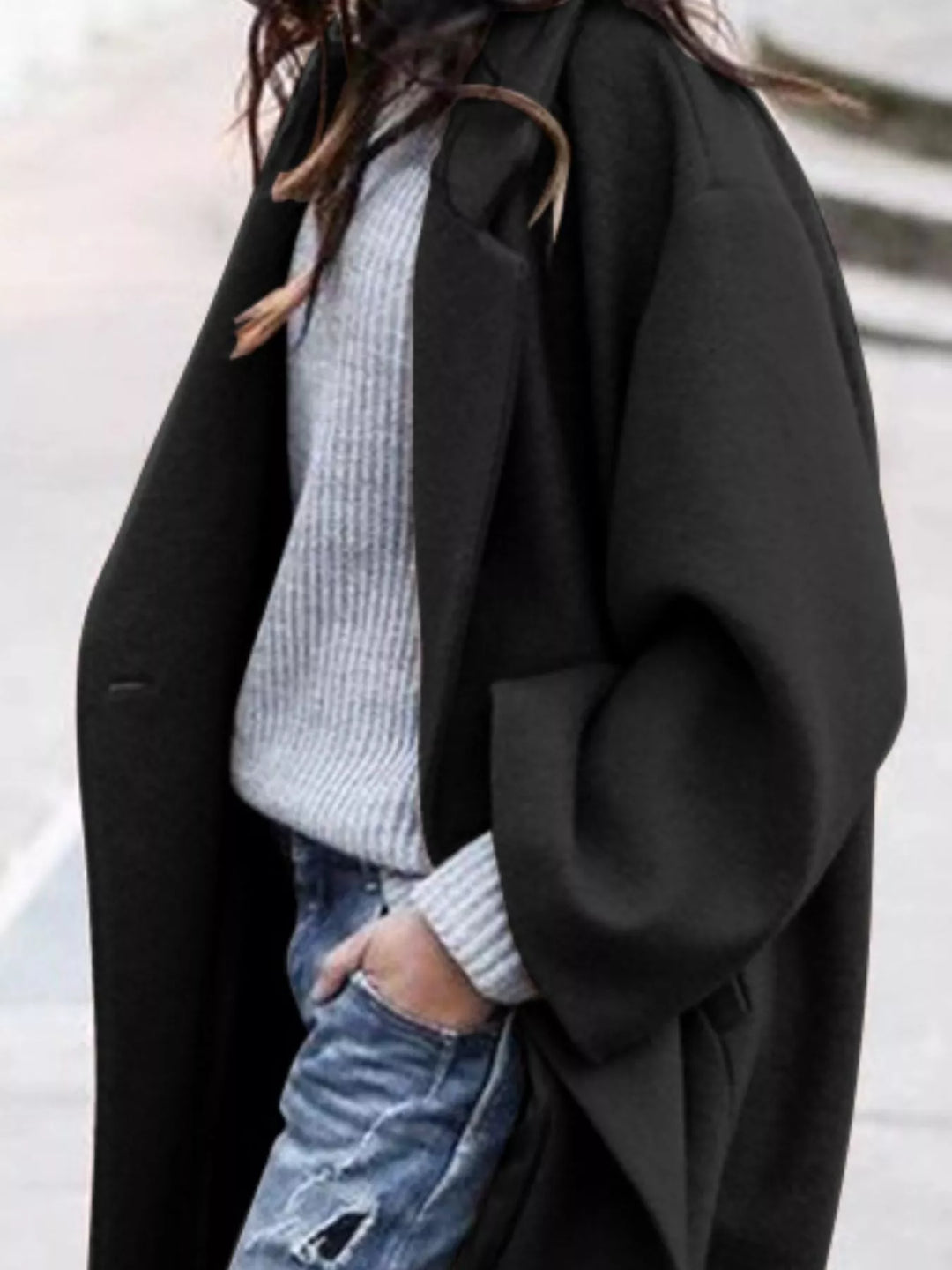 Mirla | Dam Oversized Lång Vinterkappa-Eva Jonsson