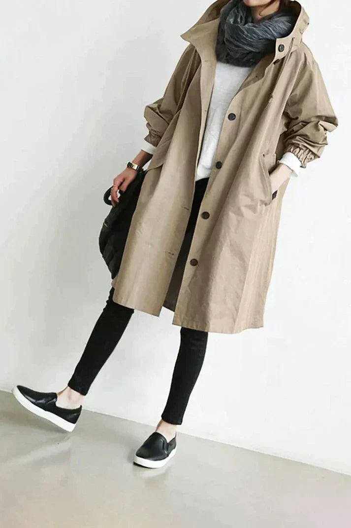 Mirla | Dam Oversized Lätt Trenchcoat för Avslappnad Chic-Eva Jonsson