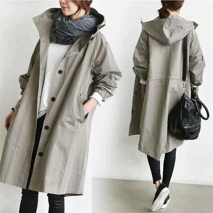 Mirla | Dam Oversized Lätt Trenchcoat för Avslappnad Chic-Eva Jonsson