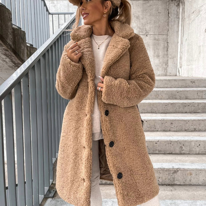 Mirla | Dam Oversized Teddy Långkappa-Eva Jonsson